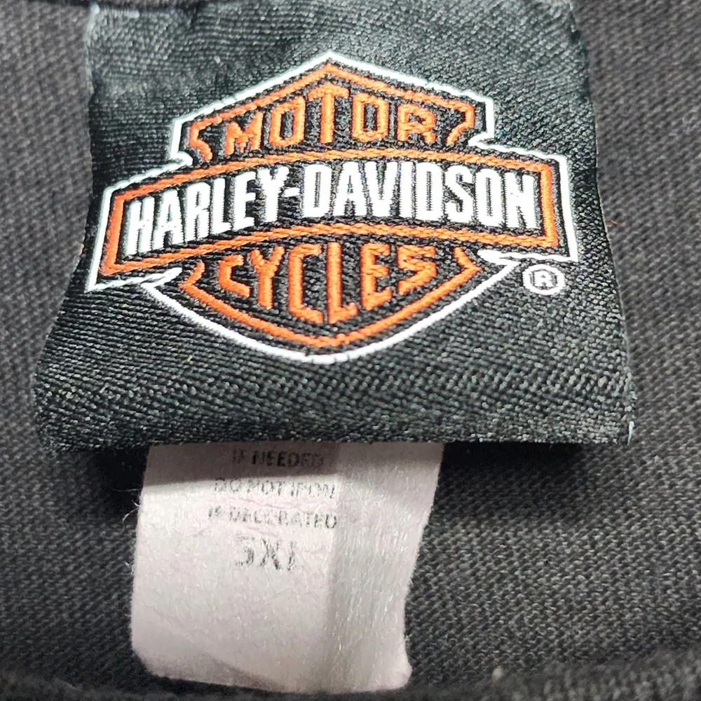 Harley Davidson T Shirt Men's 5XL Black Wisconsin H-D OCNOMOWOC WI Graphic #1 - Picture 5 of 5